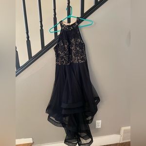 Speechless black dress with layered tulle